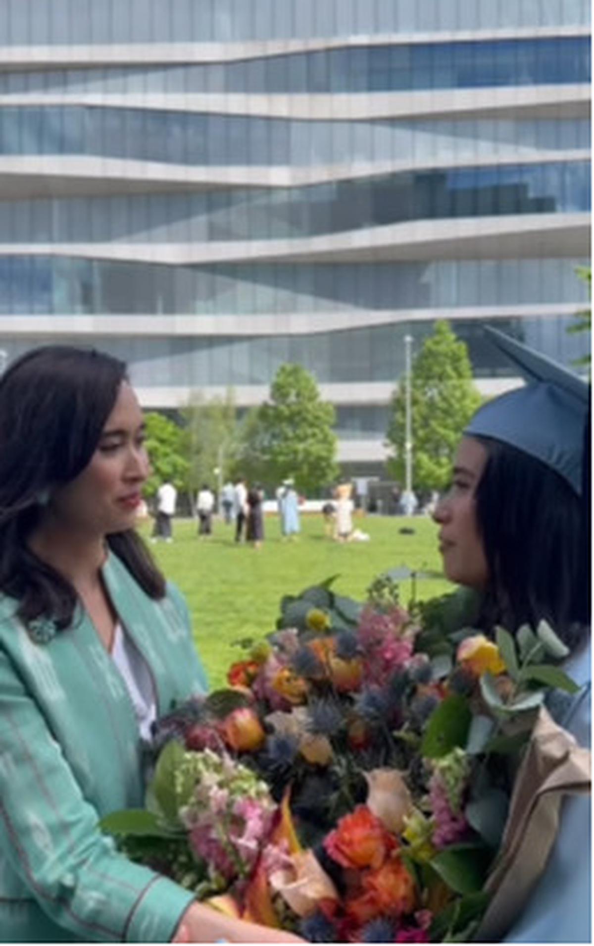Katyana Raih Dua Gelar Master Sekaligus di Amerika Serikat Ternyata Anak Menteri Cantik di RI