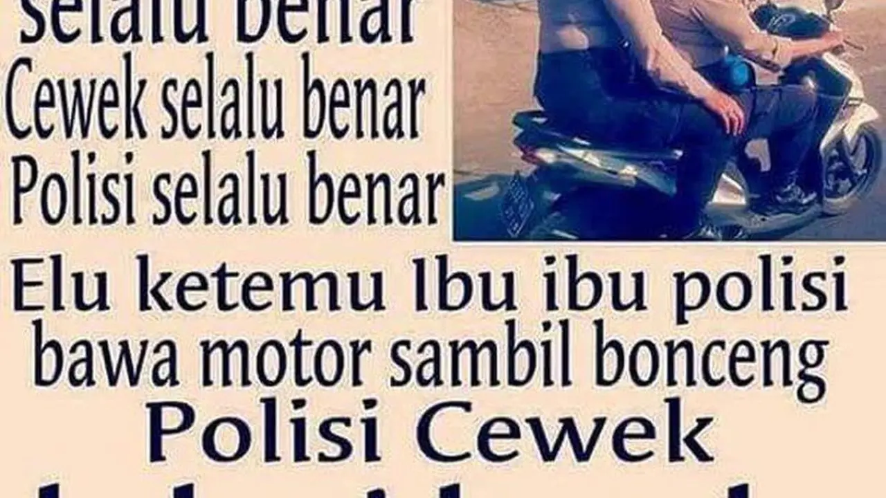 Kumpulan Meme Ibu-Ibu Naik Motor di Jalan Raya, Dijamin Bikin Cekikikan ...