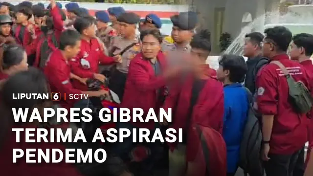 Setelah Aksi Ricuh, Gibran Akhirnya Temui Mahasiswa