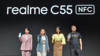 Peluncuran Realme C55 NFC untuk pasar Indonesia. (Liputan6.com/Dinda Charmelita Trias Maharani)