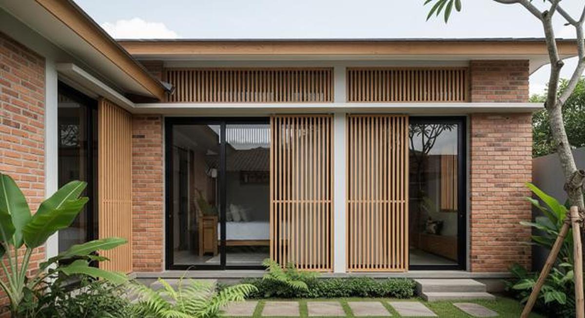 7 Desain Rumah Desa Nuansa Japandi Pakai Kayu dan Bata Ekspos, Lagi Tren di 2026
