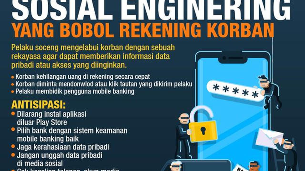 INFOGRAFIS JOURNAL_Fakta Soal Kejahatan Sosial Enginering yang Bobol Rekening Korban (Liputan6.com/Abdillah)