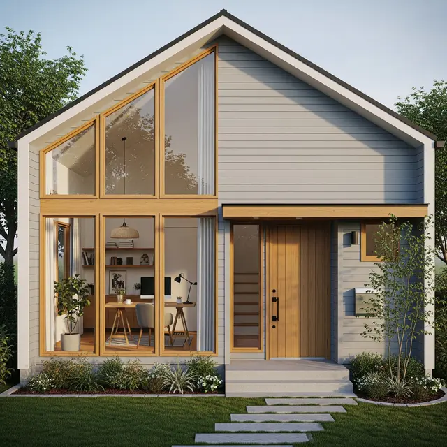 Desain Rumah Kecil 5x9 dengan Ruang Multifungsi untuk Pasangan Kerja