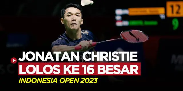 VIDEO: Kunci Kemenangan Jonatan Christie Lolos ke 16 Besar Indonesia Open 2023