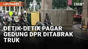 Insiden kecelakaan terjadi di lingkungan Gedung DPR RI Senayan. Sebuah truk menabrak pagar Gedung DPR RI pada Selasa (6/4/2024) siang. Detik-detik kecelakaan terekam CCTV, truk dari arah timur menuju ke Jl. Gatot Subroto, Jakarta Pusat.