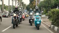 Kegiatan sosial bertajuk 'Ride and Share' yang diinisiasi PT Piaggio Indonesia bersama Forum Wartawan Otomotif (Forwot). 
