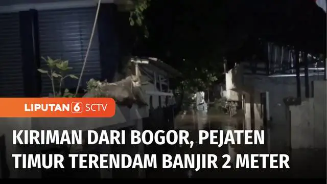 VIDEO: Permukiman di Pejaten Timur Terendam Banjir Setinggi 2 Meter, Kiriman dari Bogor