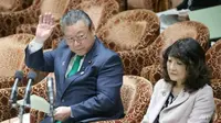 Menteri keamanan Siber Jepang Yoshitaka Sakurada mengaku tidak paham menggunakan komputer (AFP/Jiji Press)