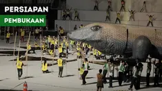 Berita video persiapan untuk seremoni pembukaan Asian Para Games 2018 yang tampak menarik dan megah, Kamis (27/9/2018).