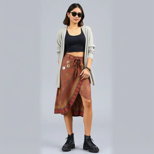 Rok Batik Lilit Modern dengan DIY Vibe