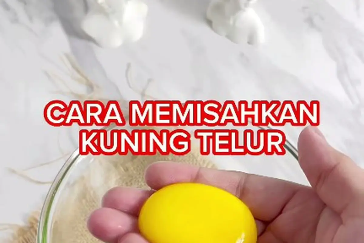 Hanya Pakai 1 Bahan Dapur, Ini Cara Pisahkan Putih dan Kuning Telur