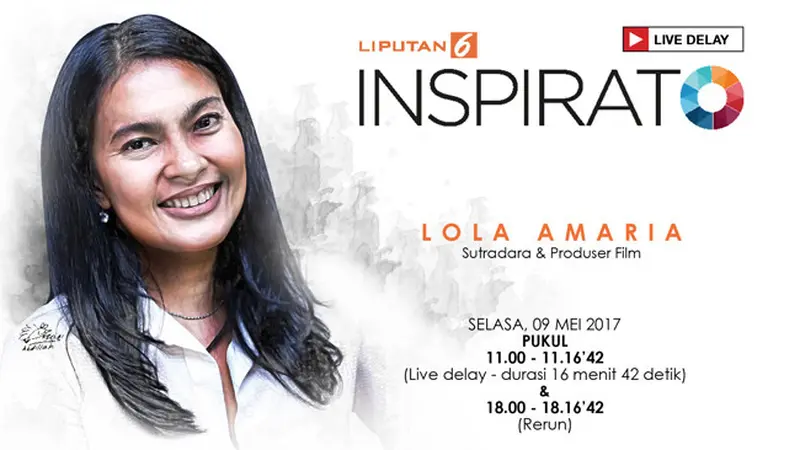 Saksikan Live Streaming INSPIRATO Bersama Lola Amaria  