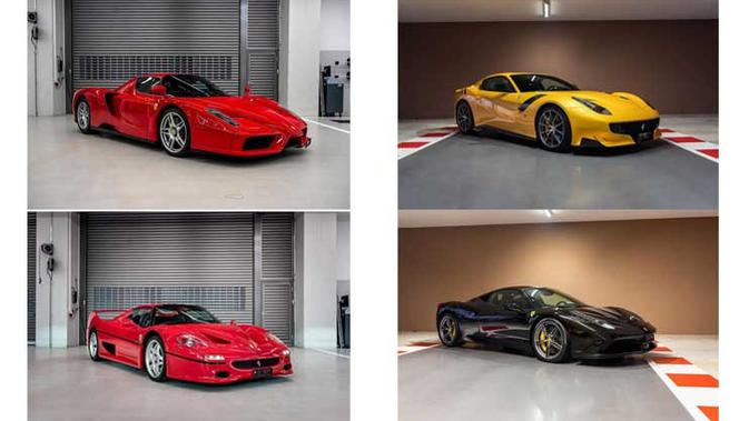 Deretan mobil Ferrari Sebastian Vettel yang dijual (Tom Hartley Junior)