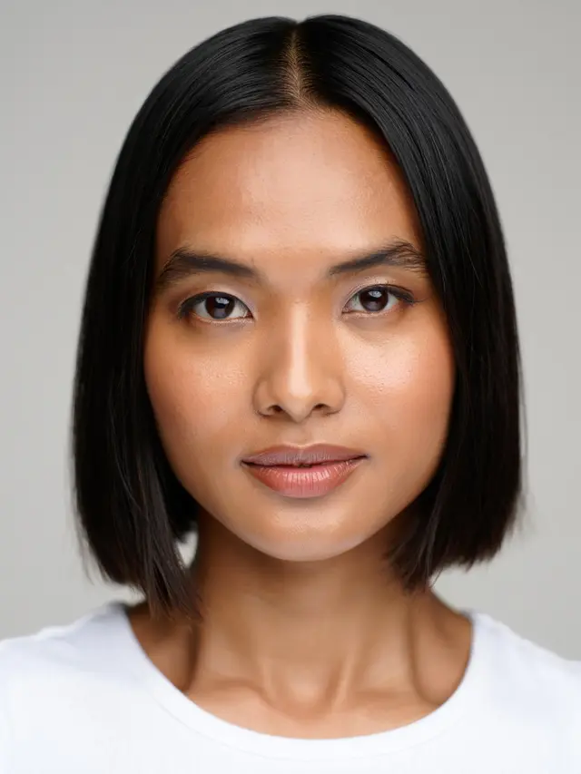 Rambut Pendek Wanita di Atas Bahu