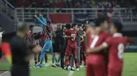 Timnas Indonesia U-20 mencatatkan hasil sempurna di Kualifikasi Grup F Piala AFC U-20. Skuad Shin Tae-yong lolos ke putaran final sebagai juara grup. (Bola.com/Ikhwan Yanuar)