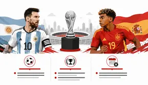 Infografis Spanyol vs Argentina, Final Bersejarah Piala Dunia 2026