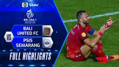 Berita Video, Highlights BRI Liga 1 2022/2023 antara Bali United Vs PSIS Semarang pada Rabu (12/4/2023)