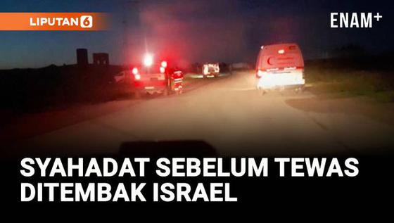 VIDEO: Tragis, Video Terakhir Paramedis Sebelum Tewas Ditembak Israel