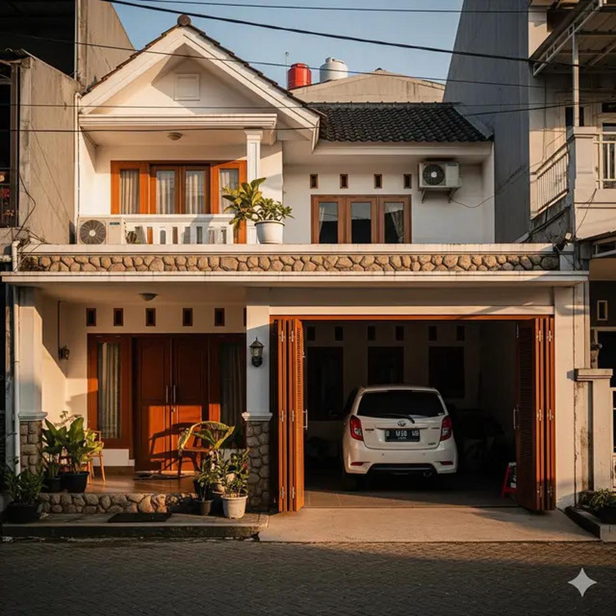 10 Desain Rumah Sempit Ada Garasi Mobil Kecil, Solusi Lahan Terbatas