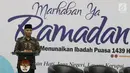Ketua KPK Agus Rahardjo memberi sambutan saat peluncuran buku "14 Tahun Perjalanan KPK" di Gedung KPK, Jakarta (23/5). Buku tersebut merangkum foto perjalanan pemberatasan korupsi di Indonesia. (Liputan6.com/Herman Zakharia)