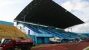 Stadion Kanjuruhan Malang dibangun sejak tahun 1997 dengan biaya lebih dari 35 miliar. Pada tanggal 9 Juni 2004, stadion ini diresmikan Presiden kelima RI Megawati Soekarnoputri, Jumat (16/1/2015). (Liputan6.com/Faizal Fanani)