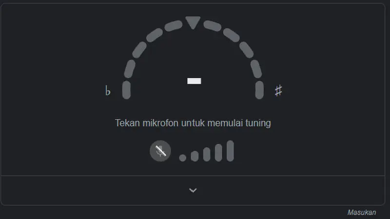 Tuner Gitar di Google Search