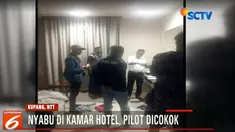 MS ditangkap di kamar hotel tempatnya menginap di kawasan Oesapa Selatan dan didapati tengah mengkonsumsi narkoba jenis sabu.