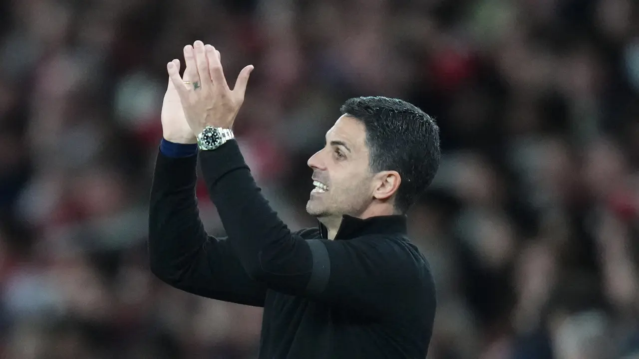 Foto: Senyum Semringah Mikel Arteta Setelah Arsenal Petik Kemenangan Penting atas Burnley, Gelar Juara Liga Inggris Kini di Depan Mata
