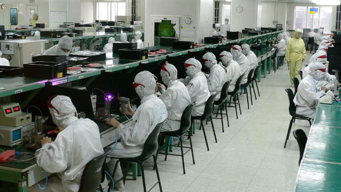 Pabrik Foxconn di Shenzen. (Sumber Wikimedia Commons)