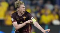 Kemenangan ini penting buat Belgia demi kans lolos ke babak 16 besar Piala Eropa 2024. Mereka masih bersaing ketat dengan Rumania, Slovakia, dan Ukraina, yang seluruhnya mengoleksi tiga poin. (AP Photo/Martin Meissner)