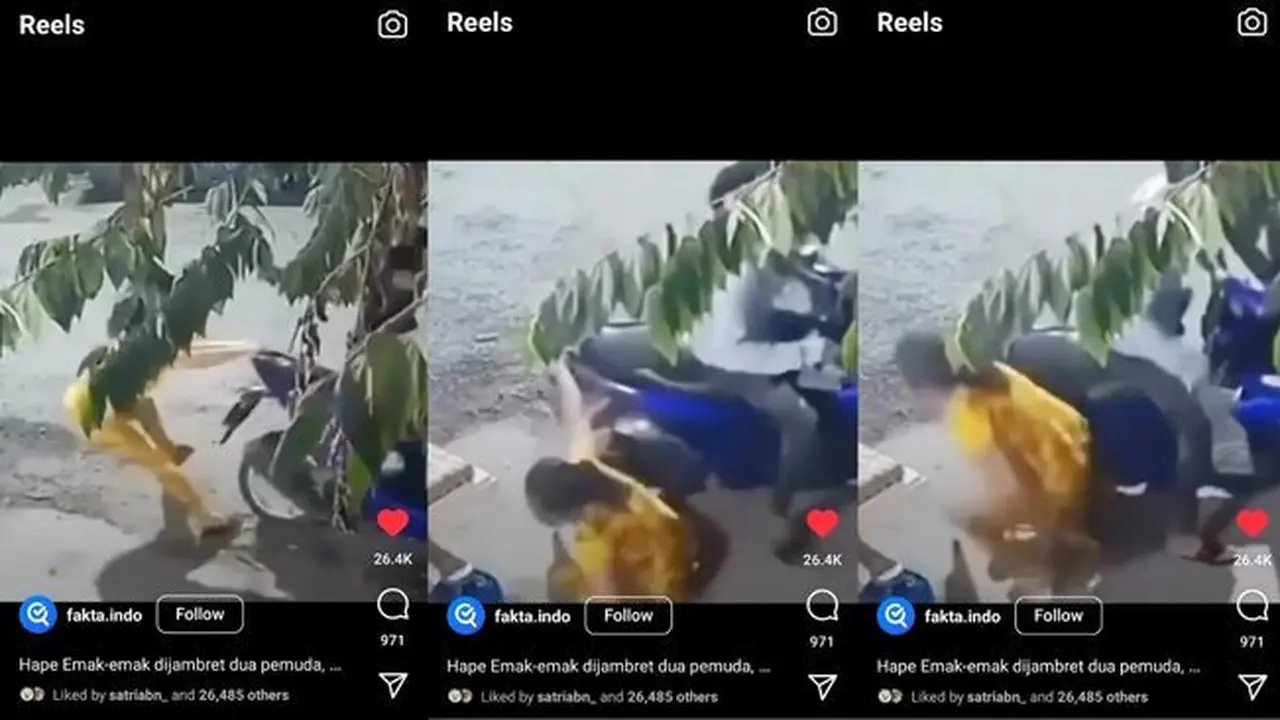 HP Dicuri, Ibu-Ibu Ini Berani Lawan Balik dan Dapat Sepeda Motor Milik Penjambret
