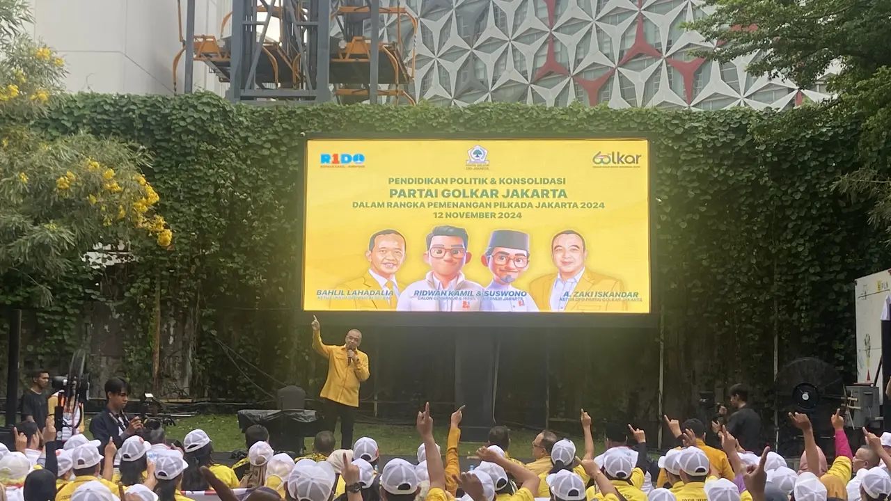 Ketua DPD Golkar Jakarta Ahmed Zaki Iskandar mengonsolidasikan para kadernya dari seluruh penjuru Jakarta, untuk menguatkan dukungan ke Ridwan Kamil-Suswono (RIDO)