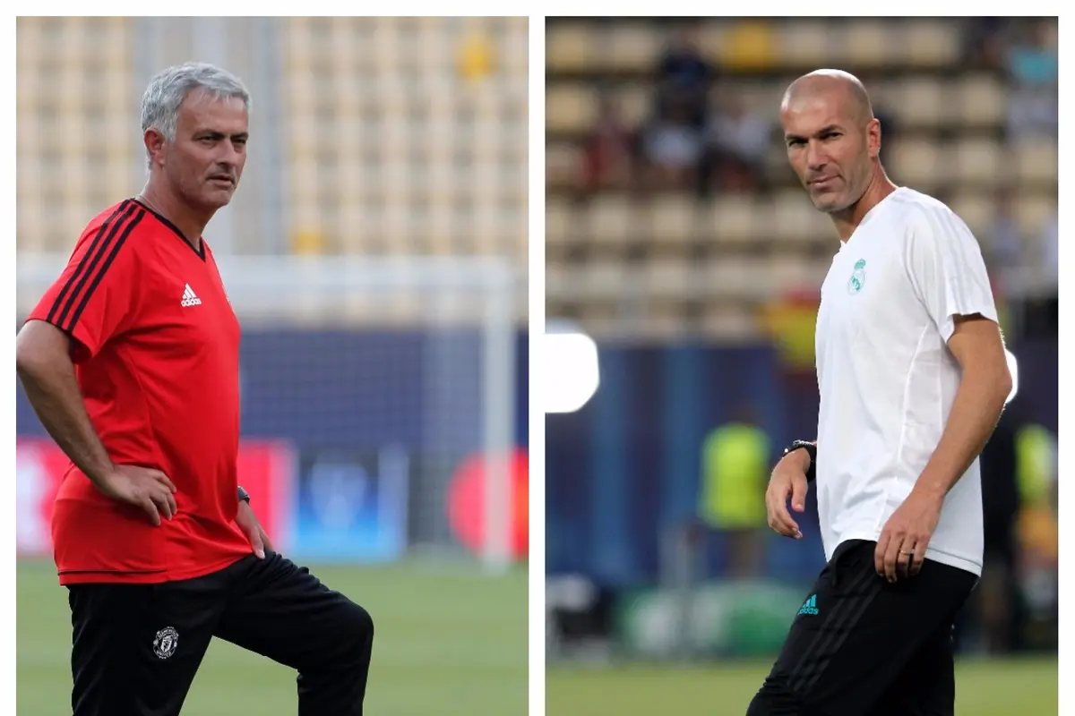 Jose Mourinho dan Zinedine Zidane