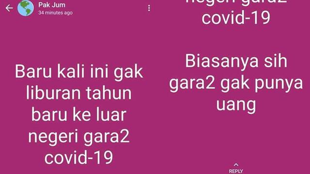 6 Chat Selamat Tahun Baru Ini Kocak, Bikin Ngakak