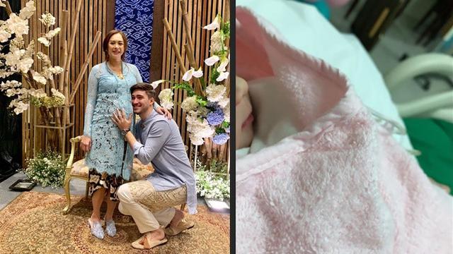 Aura Kasih melahirkan (Sumber: Instagram/aurakasih/eryckama_ral/)