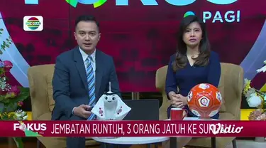 Simak Fokus Pagi (16/11) dengan berita-berita sebagai berikut, Banjir Lahar Gunung Semeru, Banjir Rendam Ratusan Rumah, Tawuran Pelajar, Pria Aniaya Mantan Istri dan Anaknya, Banjir Bandang Terjang Dua Kecamatan.