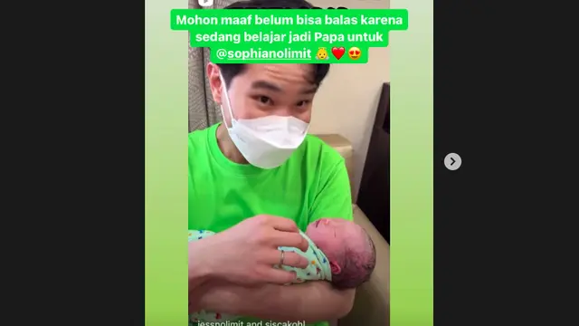Sah Jadi Ayah, Jess No Limit Fokus Belajar Jadi Papa untuk Sophia No Limit. (instagram.com/jessnolimit)