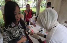 Sadar bahaya AIDS, warga Jakarta cek darah di posko KPAP Jakarta