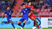 Penyerang Timnas Thailand, Adisak Kraisorn (tengah), top scorer sementara Piala AFF 2018. (Bola.com/Dok. AFF Suzuki Cup)