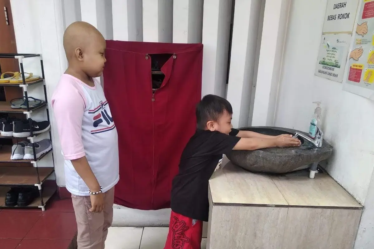 Pasien anak pengidap kanker juge berjuang dalam masa pandemi COVID-19. (Yayasan Onkologi Anak Indonesia)