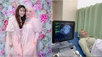 Ayu Ting Ting dan Syifa (kiri). Syifa cek kandungan di kehamilan anak kedua (kanan). (Sumber: Instagram/ayutingting92/mom_ayting92_)