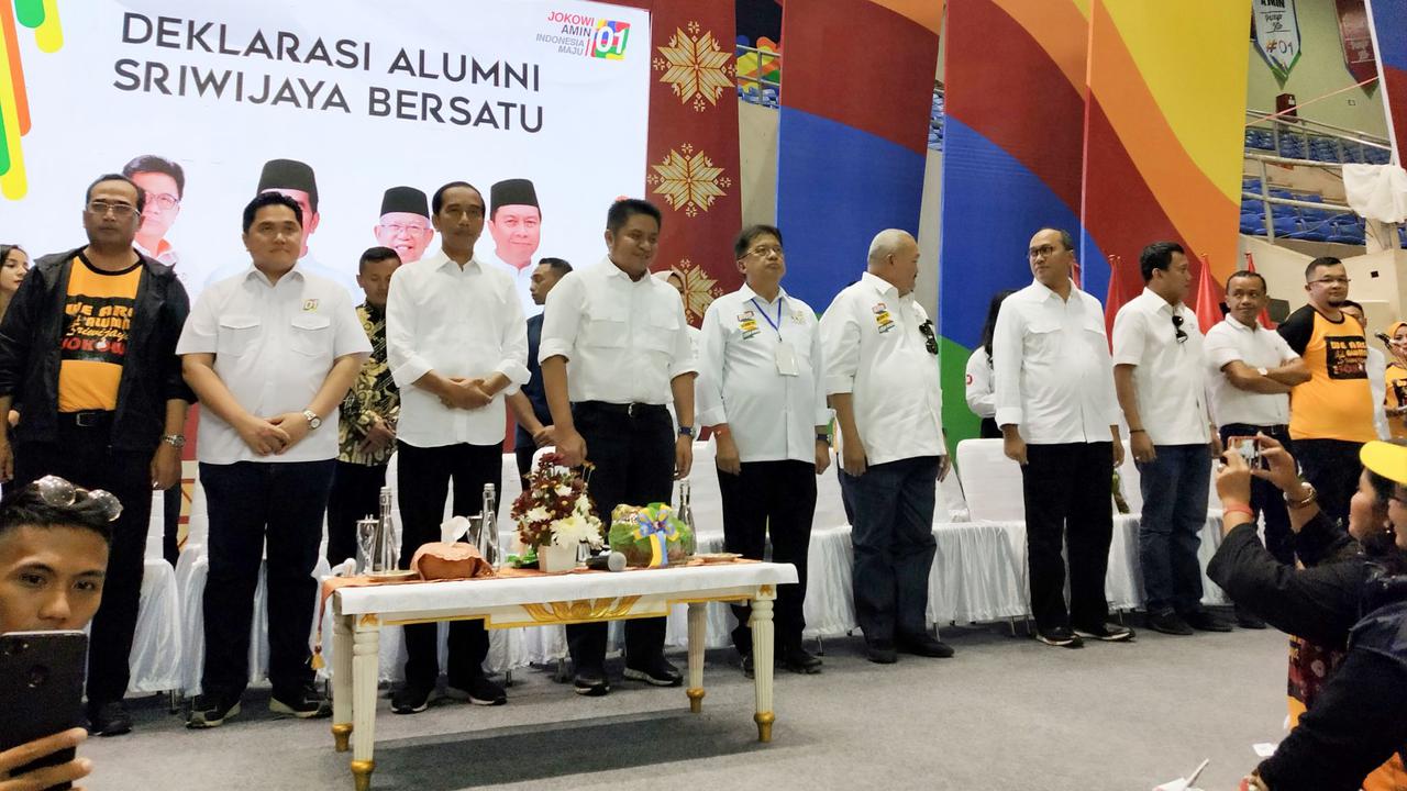 Alumni Mahasiswa Sriwijaya Sumsel Deklarasikan Dukungan ke Capres Jokowi
