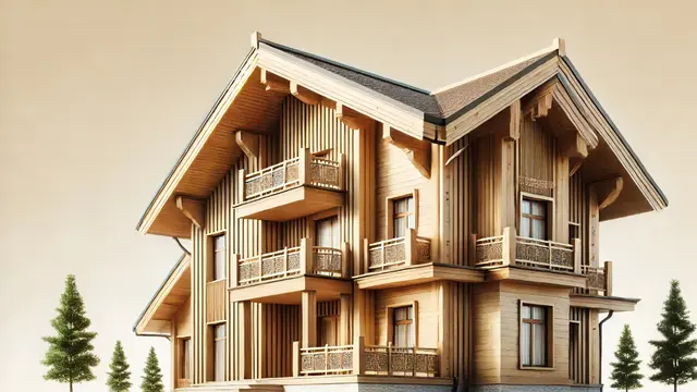 Rumah Klasik Modern Serba Kayu (Foto: Rizka Nur Laily via ChatGPT)