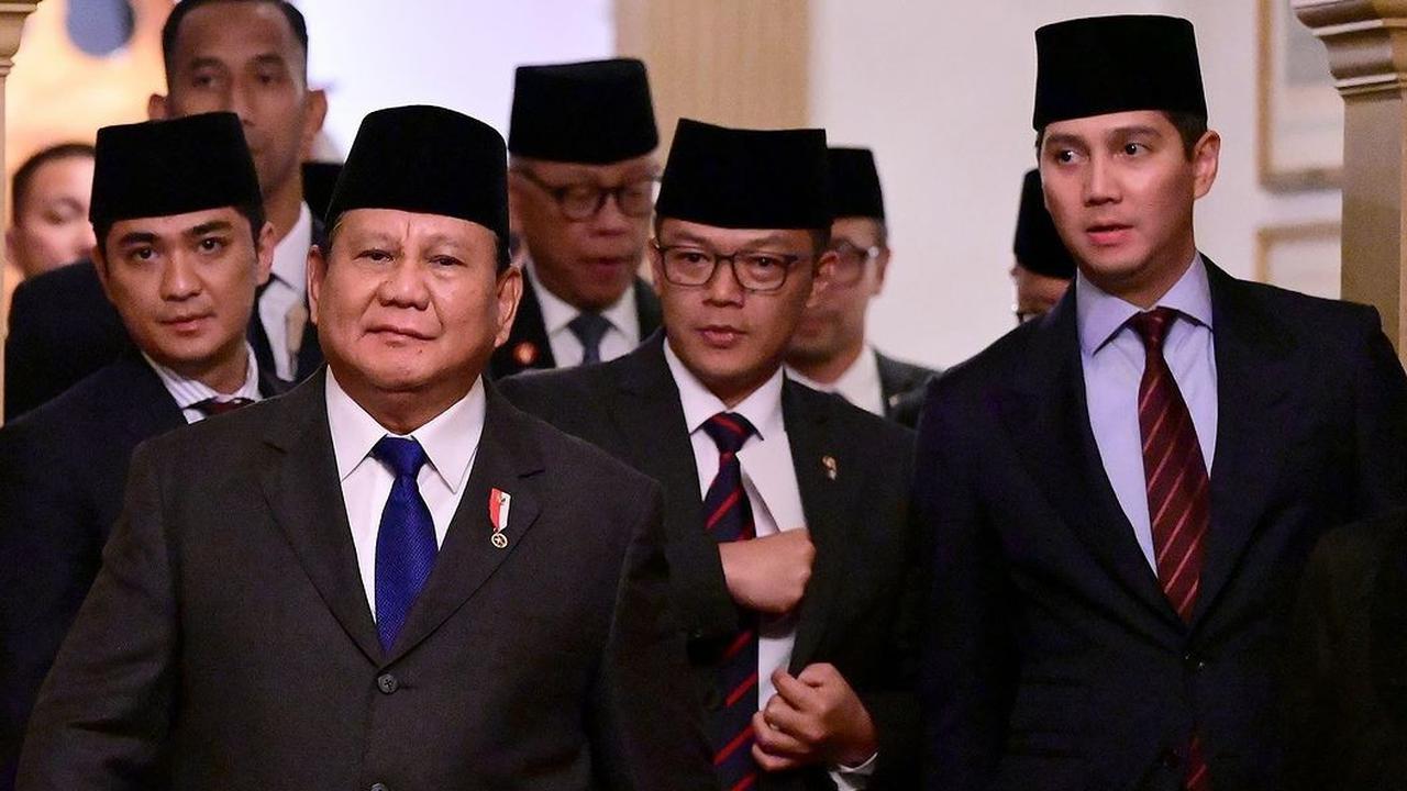 Potret Budi Djiwandono Dampingi Presiden Prabowo Makan Malam di AS