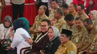 Bupati Purbalingga Dyah Hayuning Pratiwi meraih penghargaan Manggala Karya Kencana  BKKBN. (Istimewa)