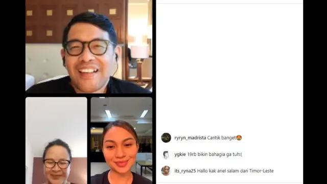 Sita Nursanti dan Ariel Tatum.
