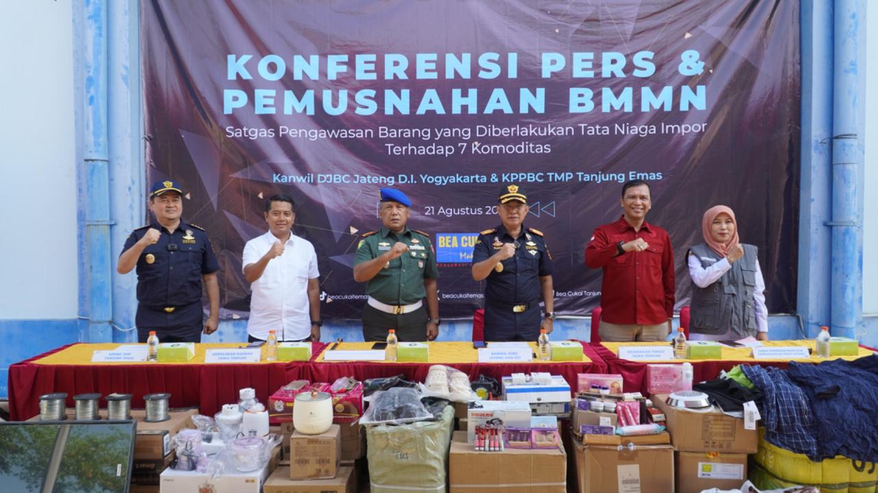 Konferensi pemusnahan BMMN yang digelar di wilayah Jawa Tengah. (Istimewa)