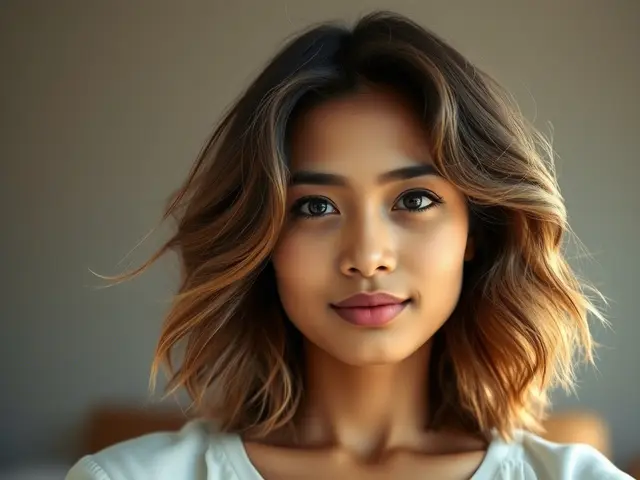 Textured Waves Stylish/Model Rambut Wanita 2025 (Sumber: qwen.ai)