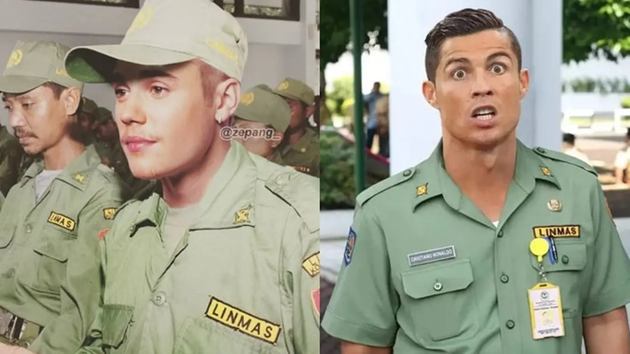6 Editan Foto Seleb Dunia Jadi Satpam Ini Tampak Absurd, Kocak