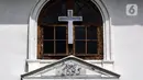 Suasana Gereja Sion yang berada di sudut Jalan Pangeran Jayakarta, Taman Sari, Jakarta Barat, Jumat (23/12/2022). Gereja Sion atau dikenal juga dengan nama Portygeesche Buintenkerk yang usianya mencapai 326 tahun. Namanya Gereja Portugis, bukan berati didirikan oleh orang Portugis, melainkan orang Belanda. Setelah Indonesia Merdeka, Portugreesche Buitenkerk berganti nama menjadi Gereja Portugis. (Liputan6.com/Johan Tallo)